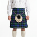 Men’s Blue Tartan Kilt – Classic Pleated Scottish Wool Blend Kilt