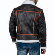 Alpine Brown Fur Leather Jacket - Image 2