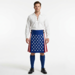 American Flag Hybrid Utility Kilt For Patriotic Men