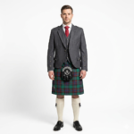 Argyle Kilt Jacket and Waist coat Charcoal Grey