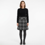 Billie-Style Grey Watch Tartan Skirt