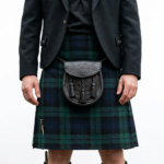 Black Celtic Embossed Leather Sporran