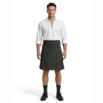 Black Denim Utility Kilt