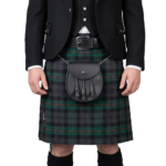 Black Leather Day Sporran - Scottish Made