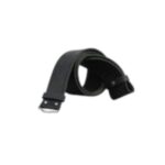 Black Thistle Embossed Leather Black Belt