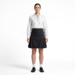 Black with Night Watch Tartan Hybrid Short Kilt
