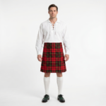 Brodie Red Modern Tartan Kilt