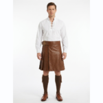 Brown Leather Kilt