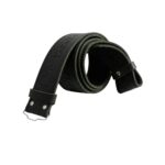 Celtic Swirl Black Leather Kilt Belt