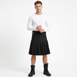 CoreStone Athletic Kilt - Black Sports kilt For Men
