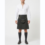 Denim Kilt With Detachable Pockets