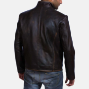 Drakeshire Brown Leather Jacket - Image 2
