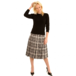 Fiona Pleated Tartan Skirt