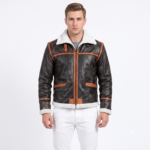 Alpine Brown Fur Leather Jacket