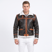 Alpine Brown Fur Leather Jacket