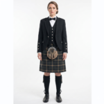 Men’s Gordon Modern Tartan Kilt – 8 Yard Wool Blend Authentic Pleated Kilt