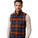 Gordon Blue Tartan Vest