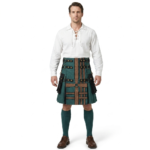 Green & Black Double Cross Utility Kilt