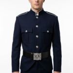 Guard Kilt Jacket Navy Silver