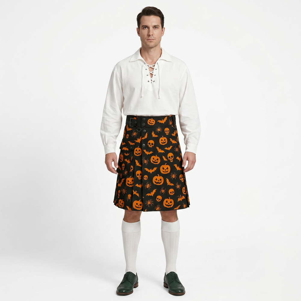 Haunted Night Halloween Utility Kilt Haunted Night Halloween Utility Kilt - Image 1
