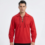 Jacobite Ghillie Kilt Shirt Red - Made with Love