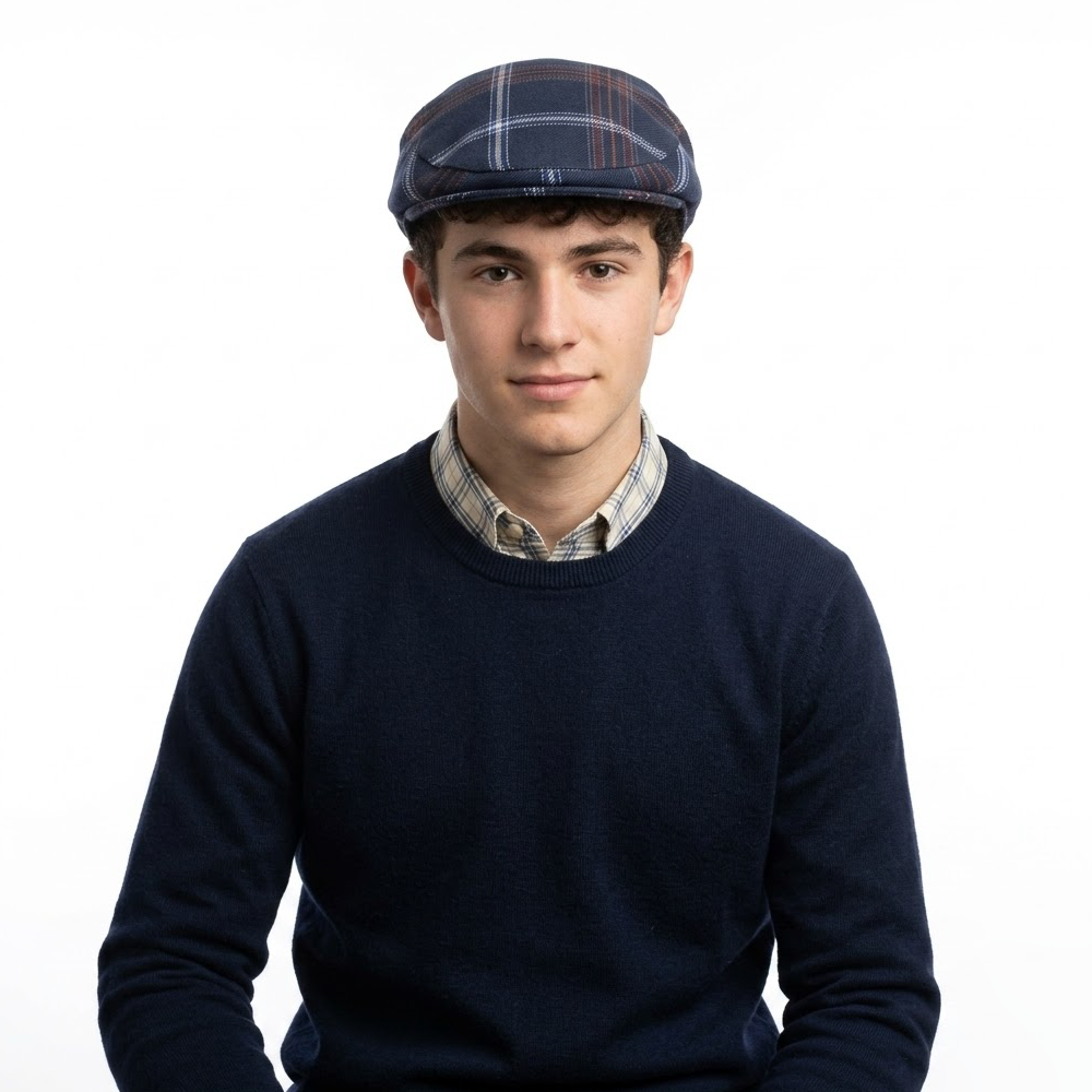 Jewish Tartan Flat Cap Jewish Tartan Flat Cap - Image 1