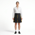 Ladies Black and Macleod of Lewis Hybrid Kilt