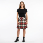 Ladies Tartan Billie Kilted Skirt Stewart Dress