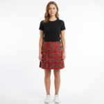 Ladies Tartan Billie Kilted Skirt Stewart Royal