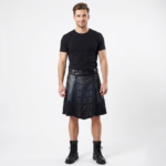 Leather Patch Gothic Utility Kilt