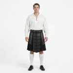 Leather Patch Gothic Utility Kilt