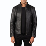 Men’s Alex Black Leather Biker Jacket