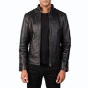 Men’s Alex Black Leather Biker Jacket