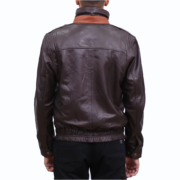 Men’s Double Collar Bomber Leather - Image 2