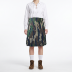 Mens Tactical Woodland Camouflage Utility Kilt