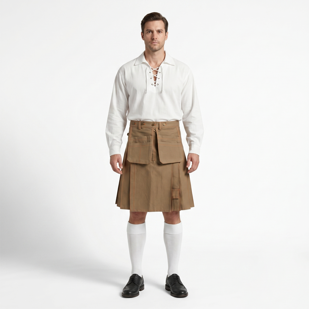 Multi Pockets Working Utility Kilt Multi Pockets Working Utility Kilt - Image 1