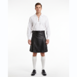 Original Black Leather Kilt