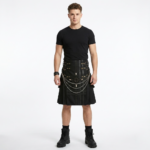 Punk Rave Utility Gothic Kilt