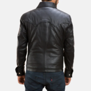 Ranchson Black Leather Shirt - Image 2