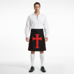 Red Crucifix Christian Utility Kilt