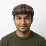 Rust Check Harris Tweed Flat Cap Made in Scotland S-XXL