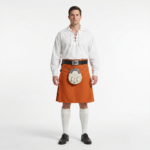 Saffron Irish Kilt Tartan