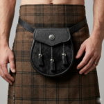 Semi Dress Black Calfskin Celtic Boss Sporran