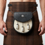 Semi Dress Natural Calfskin Embossed Cross And Stud Sporran