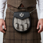 Semi Dress Natural Calfskin Sporran Thistle Badge
