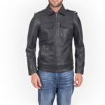Sergeant Black Leather Jacket