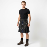 Studded Cross Utility Gothic Kilt