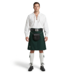 Tartanista Solid Green Tartan Kilt