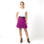 Women’s Purple Mini Utility Kilt with Fastening Straps