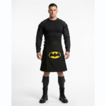 Yellow Batman Logo Cotton Utility Kilt